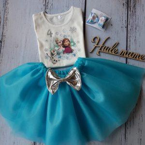 Tutu komplet - ledeno modra
