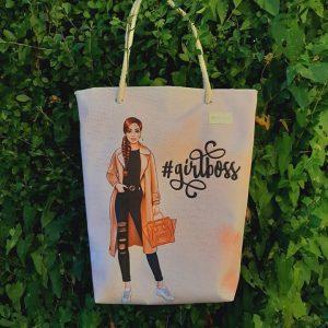 Torba - girlboss rjava dolgi lasje