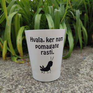 Cvetlični lonček - hvala,ker nam pomagate rasti