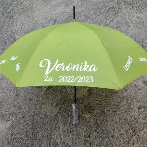 Dežnik z imeni otrok - zeleni