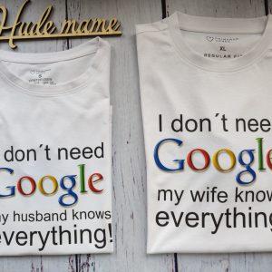 Komplet majic -I don't need Google