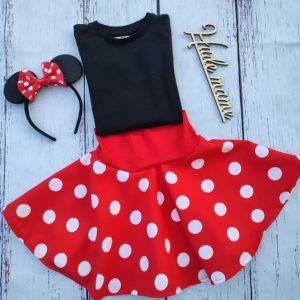 Pustni kostum minnie miška rdeča